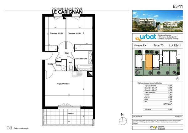 Appartement à louer    3 pièces •  Perpignan