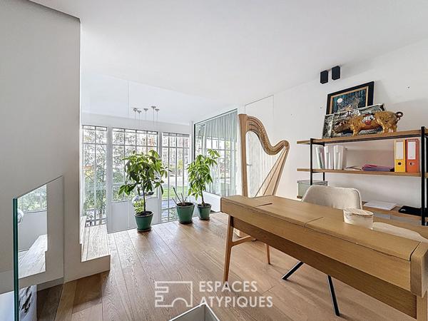 Ancien atelier d’artiste aménagé en loft familial d’exception – Wagram-Pereire