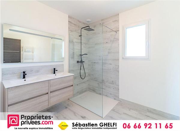 belle maison de plain-pied avec 3 chambres-cellier-garage