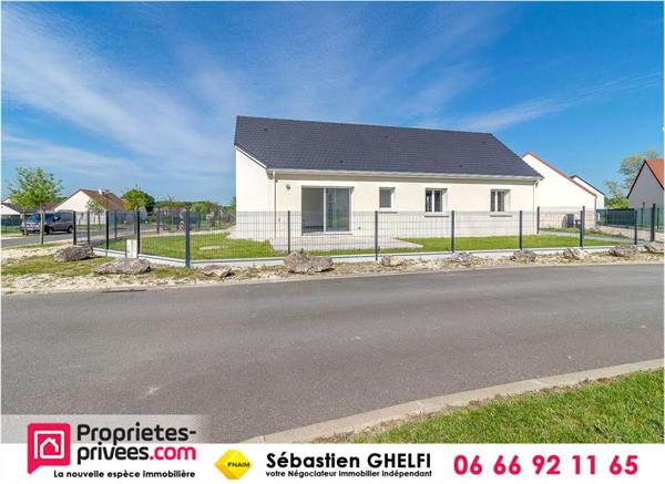 belle maison de plain-pied avec 3 chambres-cellier-garage