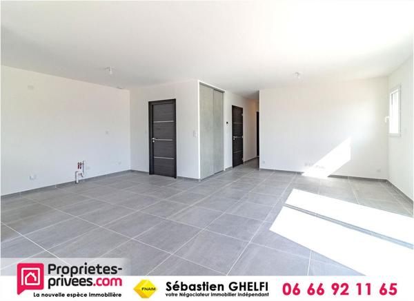 belle maison de plain-pied avec 3 chambres-cellier-garage