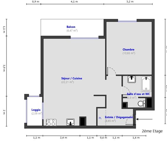 Fréjus Plage - Secteur recherché à 5 minutes à pied du bord de mer et du port