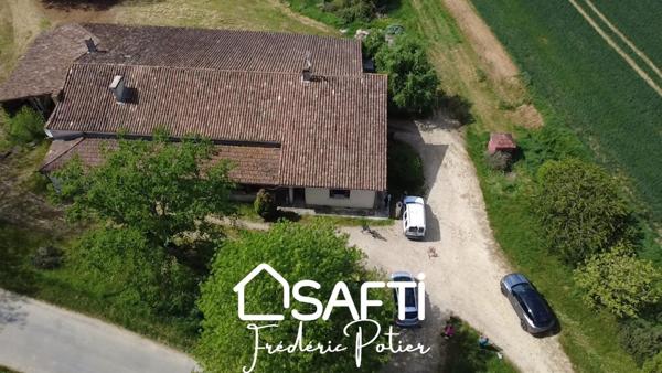 Corps de ferme avec 4 chambres et un fort potentiel