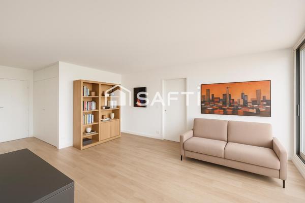 48m² 2 Pièces avec grand Balcon au Calme sans vis à vis