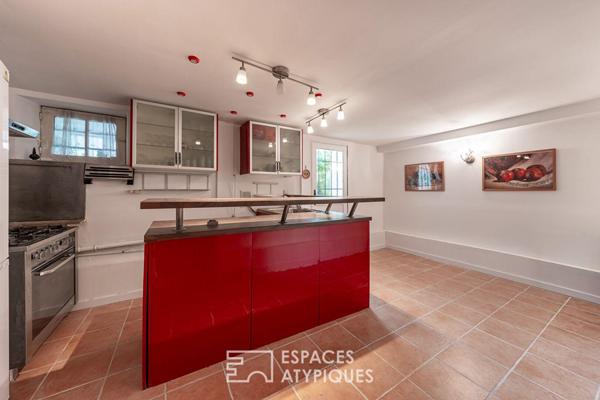 La charmante meulière avec extension et jardin paysagé