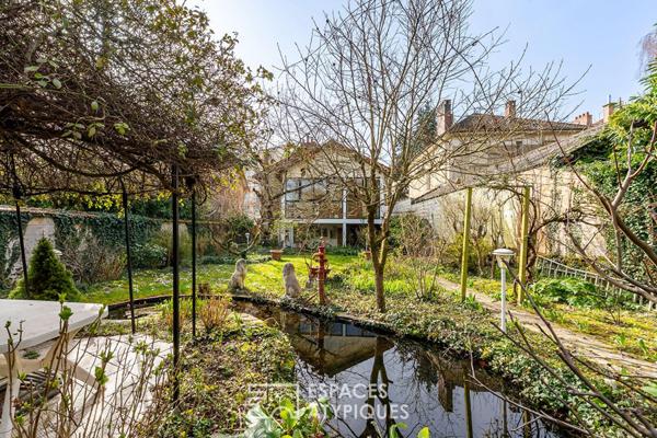 La charmante meulière avec extension et jardin paysagé