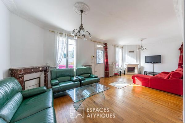 La charmante meulière avec extension et jardin paysagé