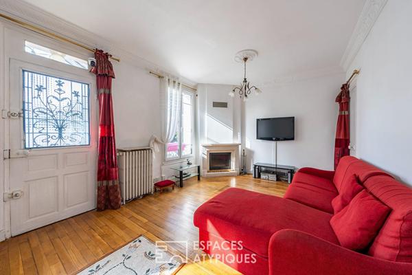 La charmante meulière avec extension et jardin paysagé