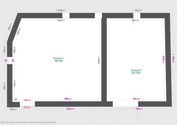 Grange 5 pièces 170 m2