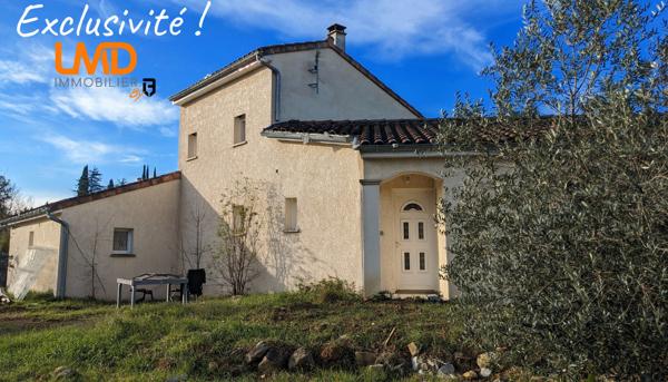 Villa 3 chambres, terrasse, jardin, garage