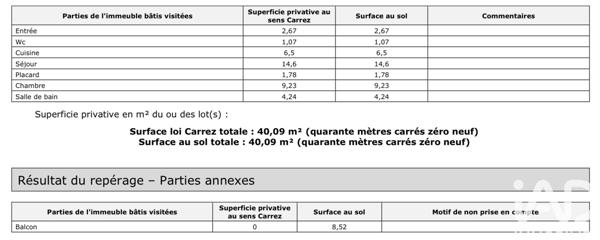 Appartement à vendre 2 pièces 40 m² Bois-Colombes