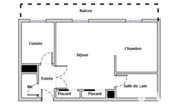Appartement à vendre 2 pièces 40 m² Bois-Colombes