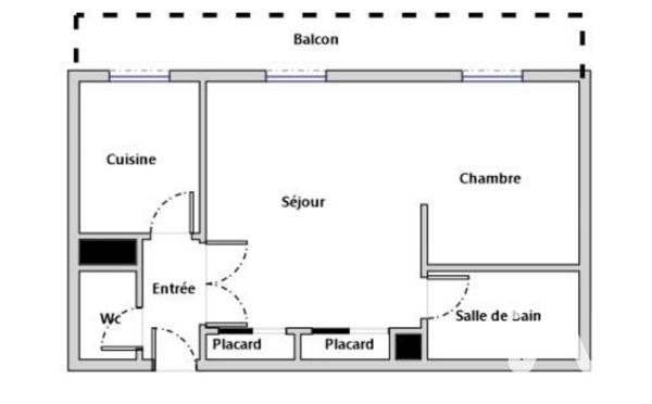 Appartement à vendre 2 pièces 40 m² Bois-Colombes