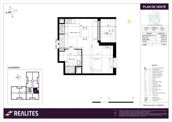 LOCATION ANGERS * T1 bis* A205 * CLOS SAINT MARTIN_A202, Angers 49000
