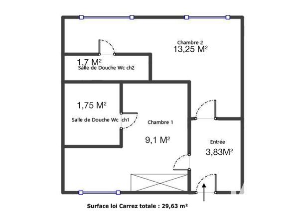 Appartement à vendre 2 pièces 29,63 m² Vincennes