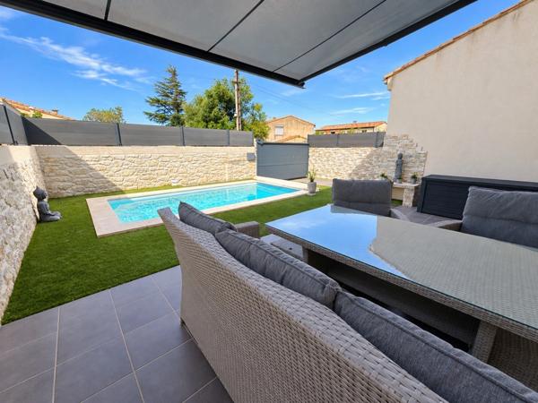 BEAUVOISIN – Maison 94 m² – 3 chambres – Piscine au sel – Garage