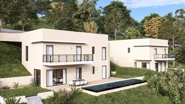 VILLA - GORBIO -133m2 - TERRAIN - PARKING - PISCINE