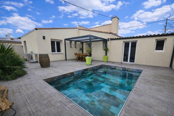 Maison T5 de plain-pied aux prestations soignées/piscine/garage