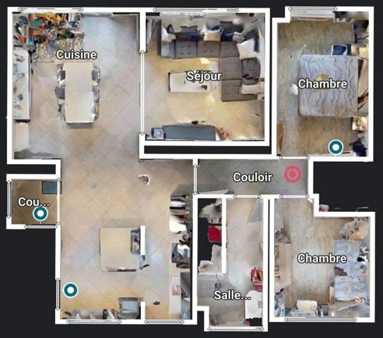 Appartement à vendre 4 pièces SAINT LOUIS (68) a proximité de la frontière - Appartement traversant de 94 m2 avec cave et balcon