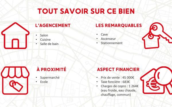 Appartement à vendre    1 pièce • 29,17 m2 Dijon