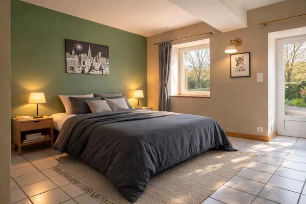 49360 Les Cerqueux – 20 min de Cholet – Longère 235 m² - 5/6 chambres - terrain 3 500 m² - activité possible - calme - commerces - écoles - bus - maison médicale - DPE C