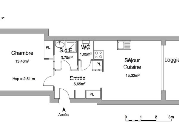 Location Appartement 2 pièces 40.17 m² - 5 RUE DU MARECHAL FOCH Perpignan 66000