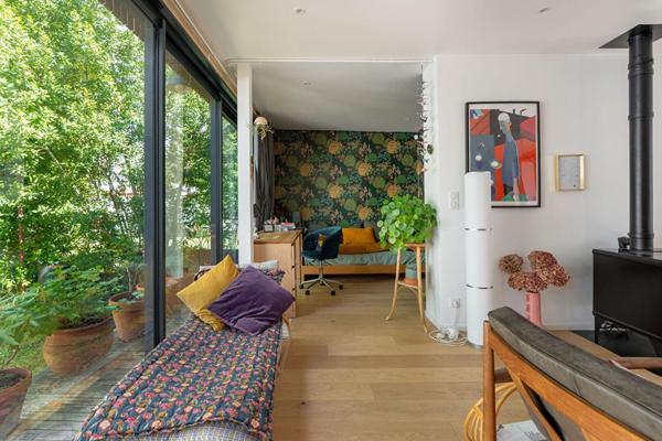 Maison années 50 et extension contemporaine totalement traversante!