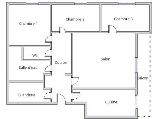 Appartement à vendre 4 pièces 75 m² Fagnières