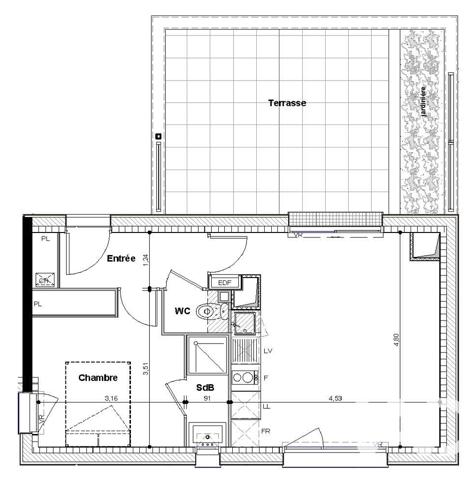 Appartement à vendre 2 pièces 40 m² Toulouse