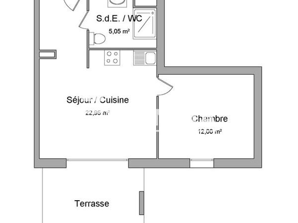 Location Appartement 2 pièces 40 m² - 24 CHEMIN DU BEULENWOERTH Strasbourg 67000