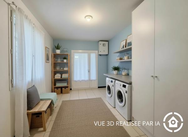 Maison plain-pied - 2 chambres - véranda