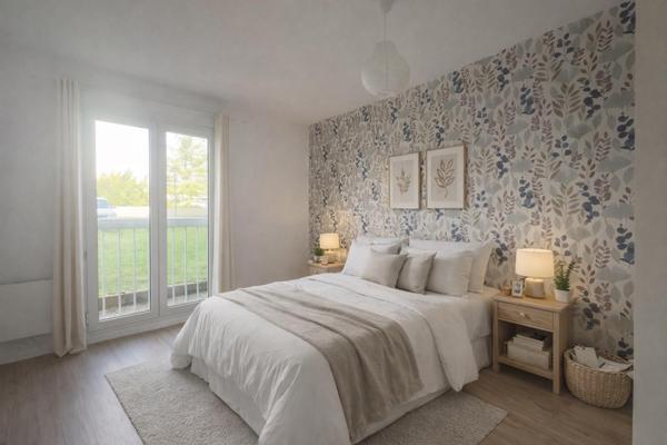 T3 avec balcon, parking et cadre verdoyant