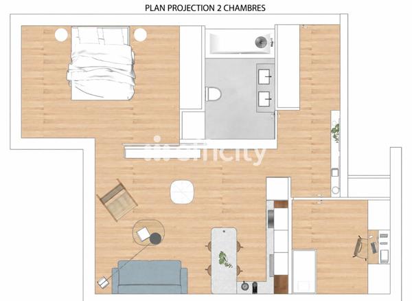 Appartement
         2 pièces
        - 65 m² 775 000 € *