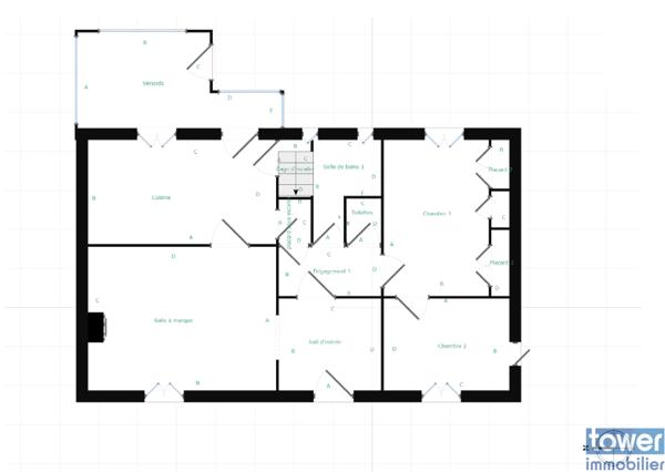 Maison
                                                                                                                                                                                                                                                                                                                        6 pièce(s)                                                                                                                                                                                                          4 chambre(s)                                                                                                                                                                                                          104  m²