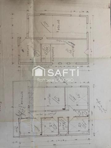 À 6 min des plages, villa 3 logements à Boulouris