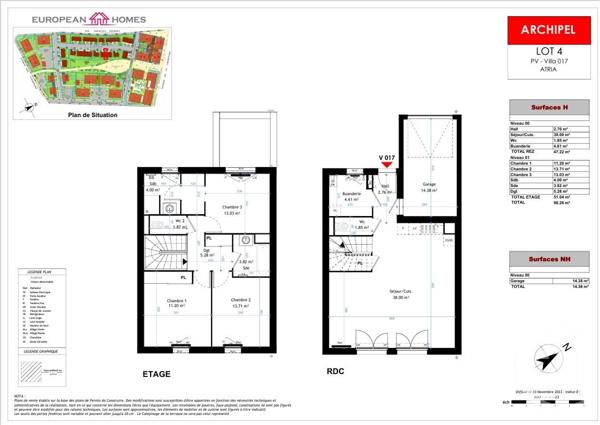 Maison à vendre  4 pièces - 98,26 m2 LA VERPILLIERE - 38