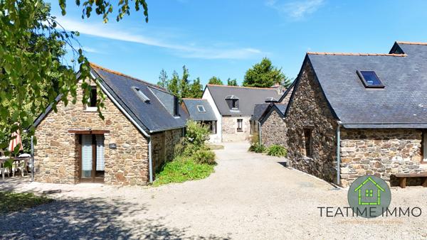 Propriété 6 gîtes en pierre, piscine et annexe