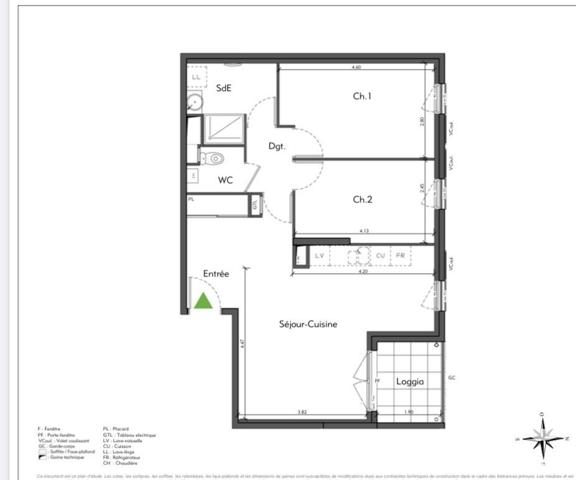 Appartement à vendre 3 pièces 64 m² Villefranche-sur-Saône