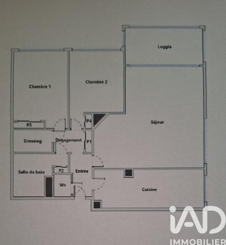 Appartement à vendre 4 pièces 75 m² Le Chesnay-Rocquencourt