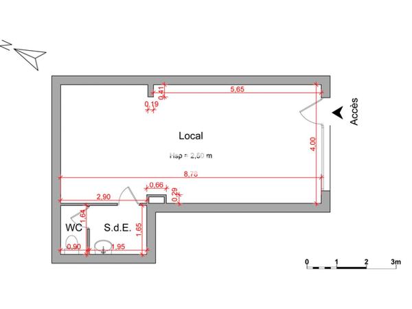 Location Local commercial 1 pièce 39.55 m² - 11 TRAVERSE DU BARRI-PAUL CEZANNE Valbonne 06560