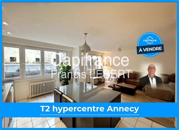 Bel appartement T2, cave, garage possible, à vendre hyper centre ANNECY (74)