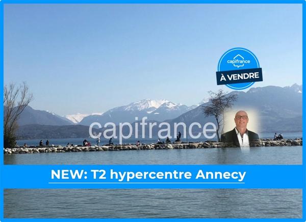 Bel appartement T2, cave, garage possible, à vendre hyper centre ANNECY (74)