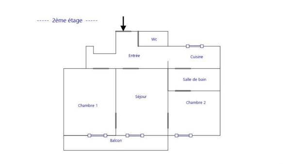 Appartement à vendre 3 pièces 55 m² Paris 17