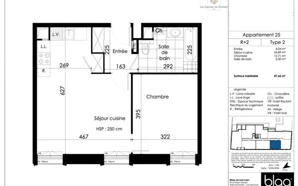 Appartement à vendre    2 pièces • 47,66 m2 Arras