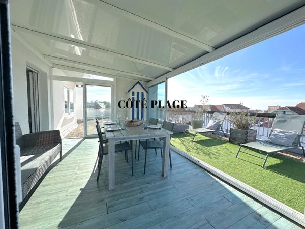 Saint-Palais-sur-Mer (17420) Aperçu océan - Appartement T3 de 67m2 centre-ville de Saint Palais - prix de vente 451500€ HAI