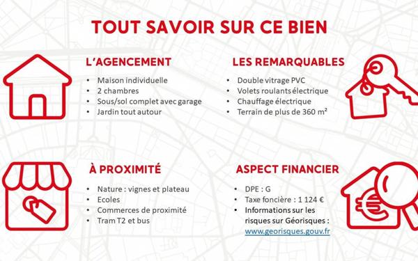 Maison à vendre    3 pièces • 68 m2 Chenôve