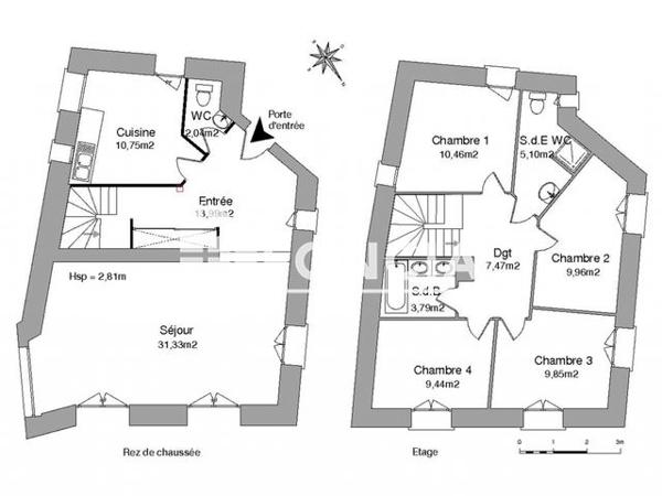 Location Maison 6 pièces 114.18 m² - 11 RUE DU BONNET Brignais 69530