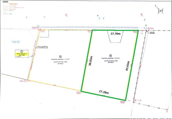 Terrain à vendre 1 113 m² Saint-Étienne-au-Temple