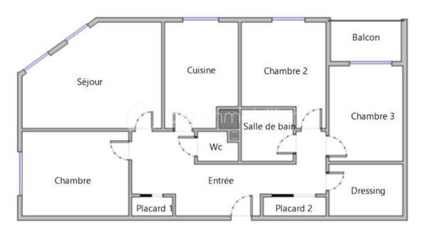 Appartement de 91 m²