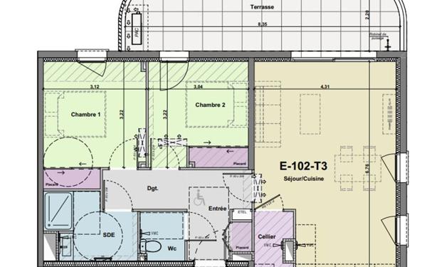 Appartement à vendre    3 pièces •  Narbonne